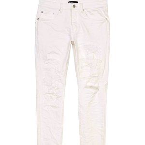 Purple Brand Jeans Mens Slim Fit White P001 $265 Size 38/34